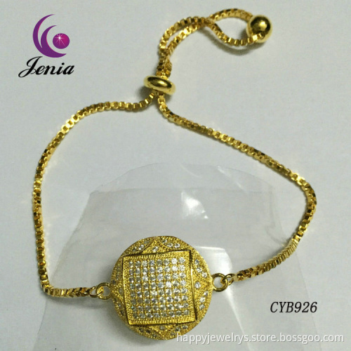Jenia Zircon & Copper Fashion Design Jewelry Woman Fashion Bracelets